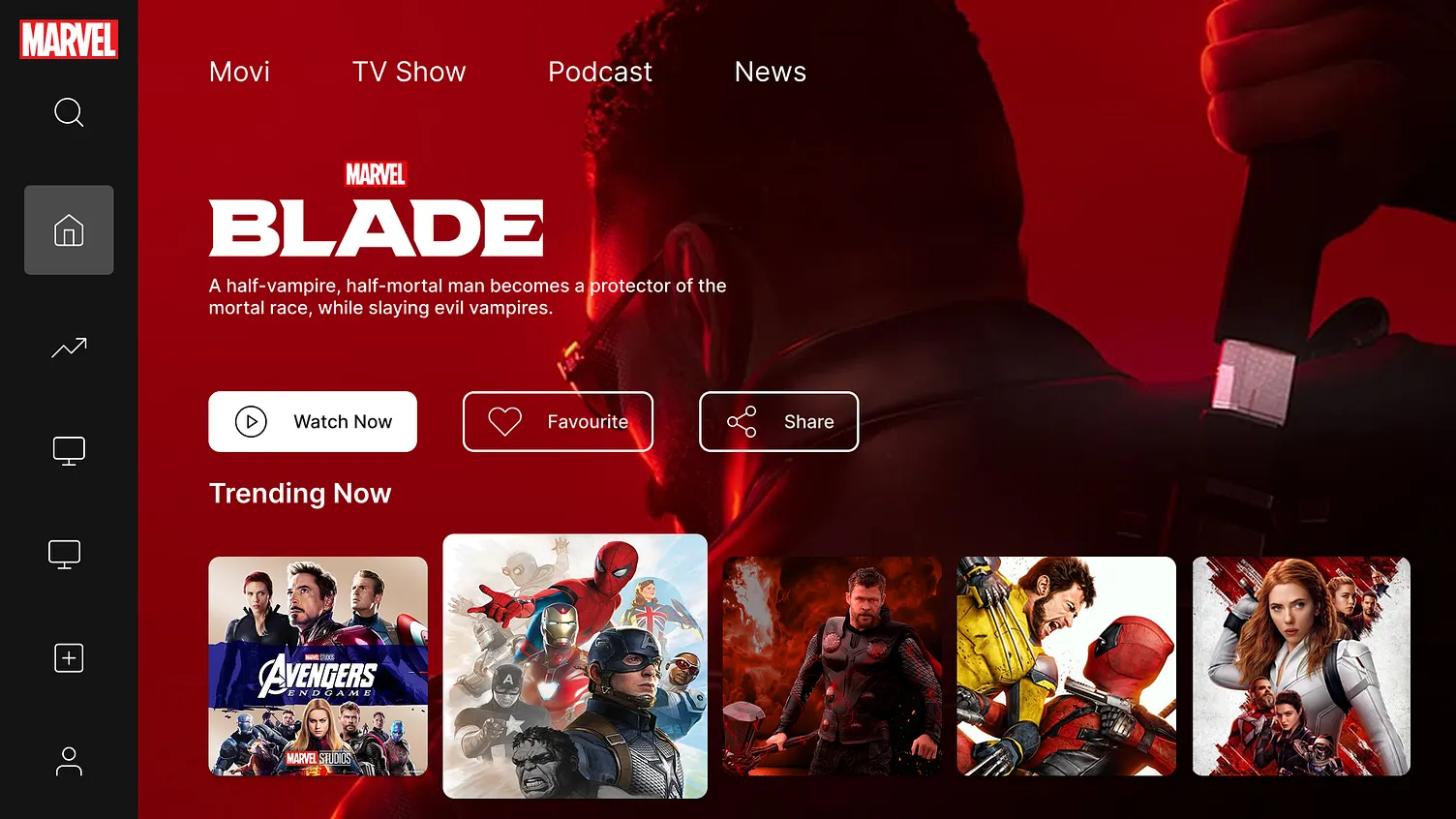 IPTV Schweiz Benutzeroberfläche